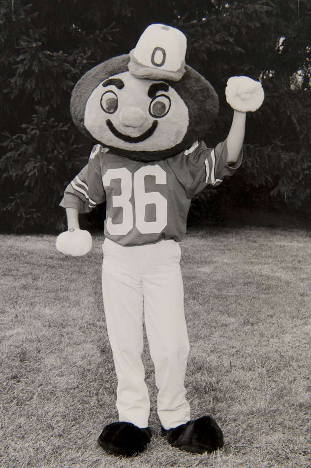 Brutus Buckeye, 1980 / The Ohio State University Archives.