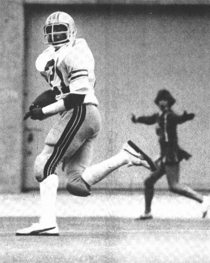 Ricky Johnson scores against Indiana, 1978