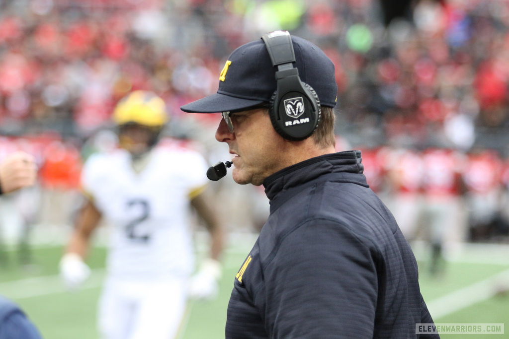 Jim Harbaugh's Wolverines will be gunning for the Buckeyes even after losing most of their starters from last season.