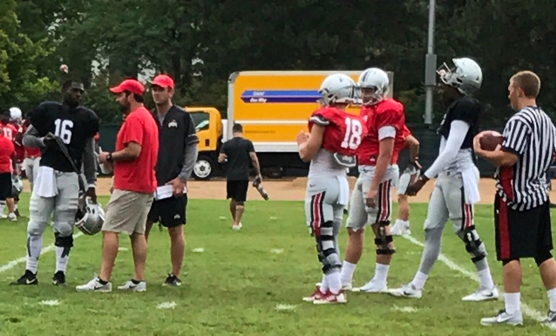 osu qbs at practice