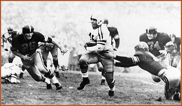 1955 Rose Bowl Action Shot