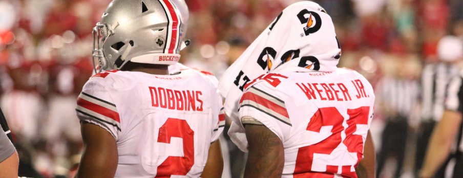 Expect J.K. Dobbins and Mike Weber to be fed early and often against the Black Knights.