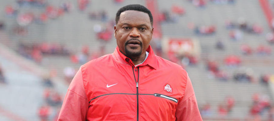 Ohio State defensive line coach Larry Johnson