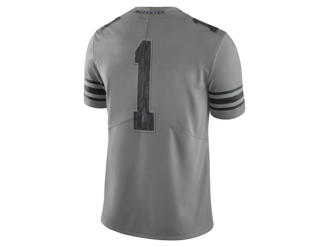 grey ohio state jersey