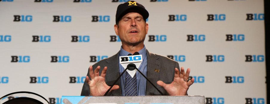 Yeah, I'm not really sure what Jim Harbaugh is doing here. Yeah, I'm not really sure what Jim Harbaugh is doing here.
