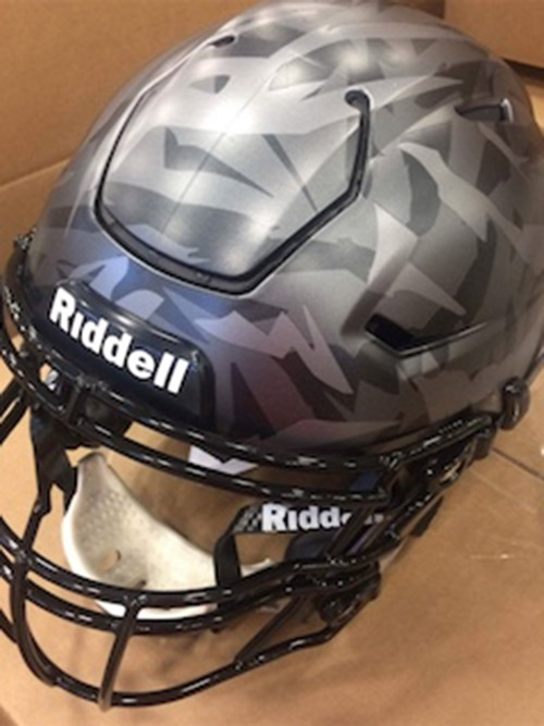 Land of the Wolves Helmet, 2017 vs. Penn State Land of the Wolves Helmet, 2017 vs. Penn State