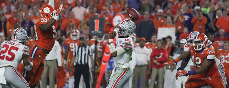 J.T. Barrett and the rest of Ohio State's pass offense would love to end the big game blues a week from Saturday. J.T. Barrett and the rest of Ohio State's pass offense would love to end the big game blues a week from Saturday.