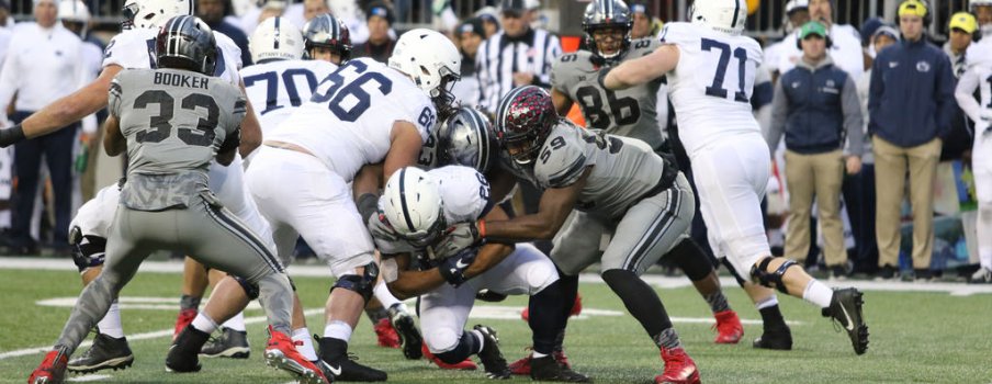 Ohio State's defense notched 13 tackles for loss against Penn State. Ohio State's defense notched 13 tackles for loss against Penn State.