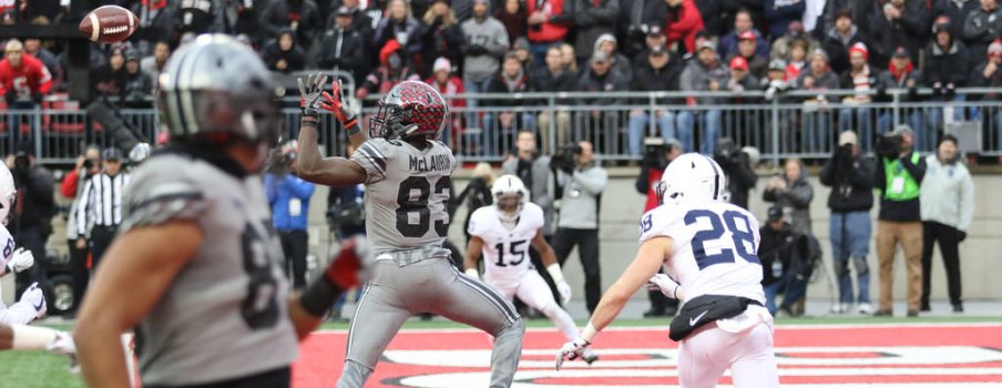 Terry McLaurin's 14-yard touchdown catch trimmed Penn State's lead to 21-10 early in the second quarter.