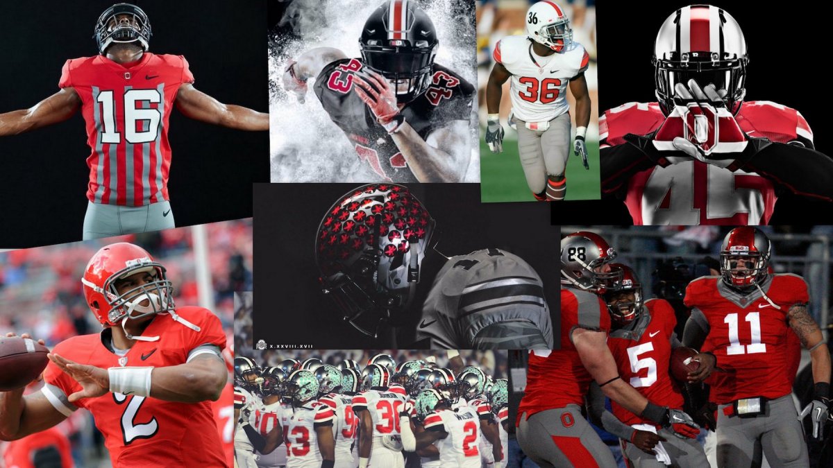 ohio state's alternate uniforms 2009 through 2017