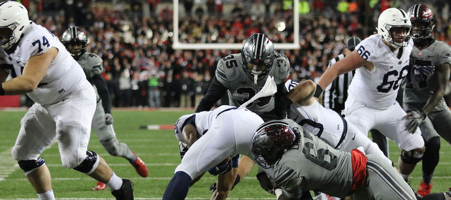 Robert Landers leads the way on a late-game defensive stop for Ohio State vs. Penn State.