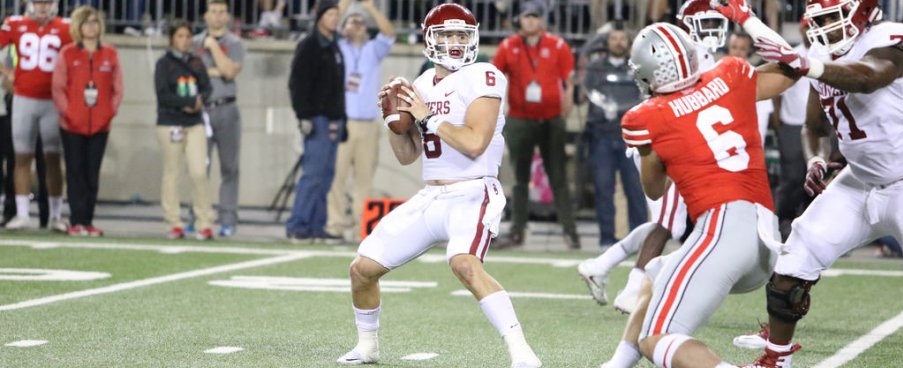 Baker Mayfield might be a turd but he's got Oklahoma at No. 5 in the first CFP rankings. Baker Mayfield might be a turd but he's got Oklahoma at No. 5 in the first CFP rankings.