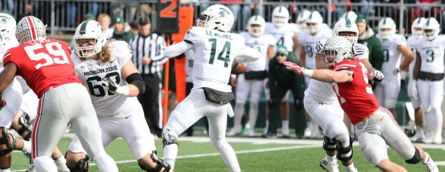 Brian Lewerke's time to throw was limited as the Rushmen regained their mojo. 