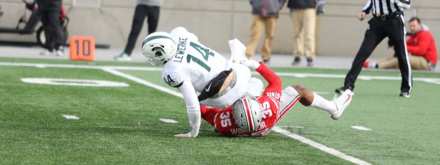 Chris Worley moved to an outside linebacker spot and looked much more comfortable than when in the middle. Chris Worley moved to an outside linebacker spot and looked much more comfortable than when in the middle.