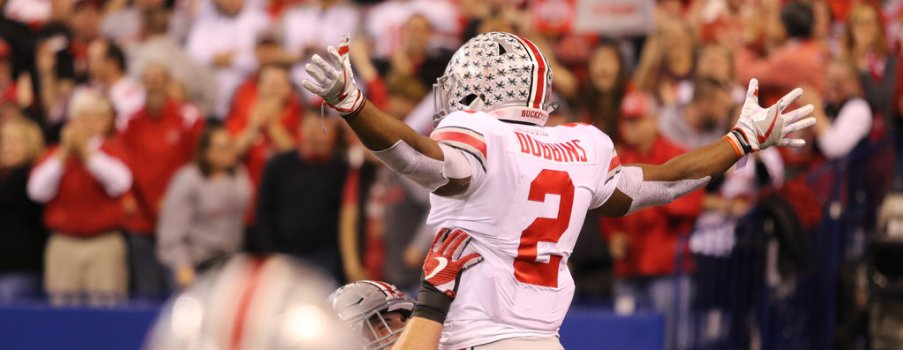 J.K. Dobbins is on pace to boast the highest yards per carry average of any Buckeye ever to lead his squad in rushing yards.