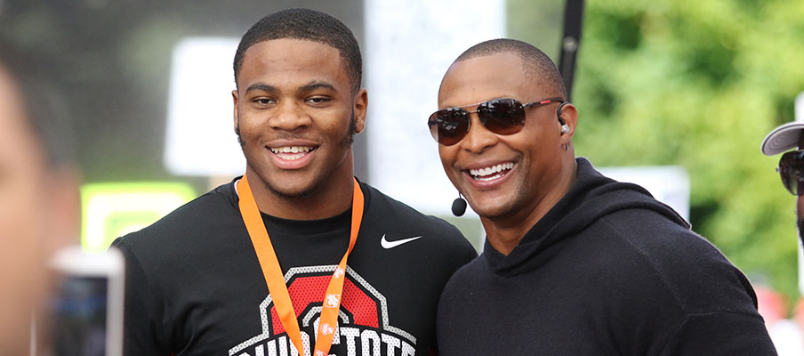 Micah Parsons and Eddie George Micah Parsons and Eddie George