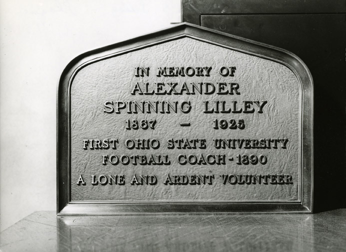 Alexander Lilley Plaque