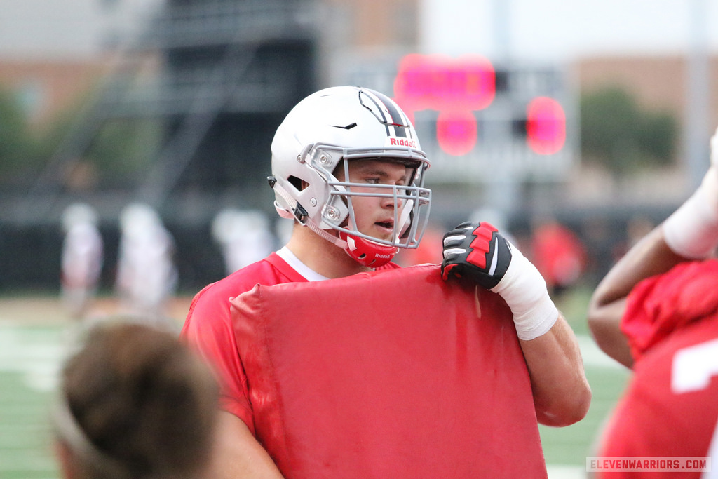Josh Myers made the switch to guard when he arrived in Columbus. Josh Myers made the switch to guard when he arrived in Columbus.