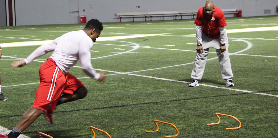 Trevon Forte working out at Ohio State