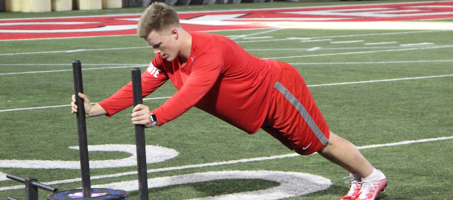 Nick Seme during a recent workout at Ohio State