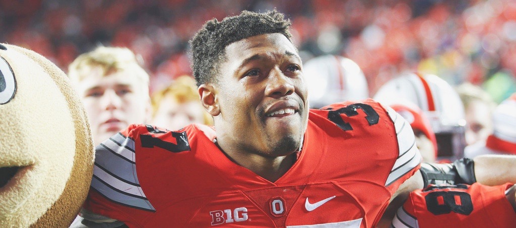 Joshua Perry after his Senior Day Joshua Perry after his Senior Day
