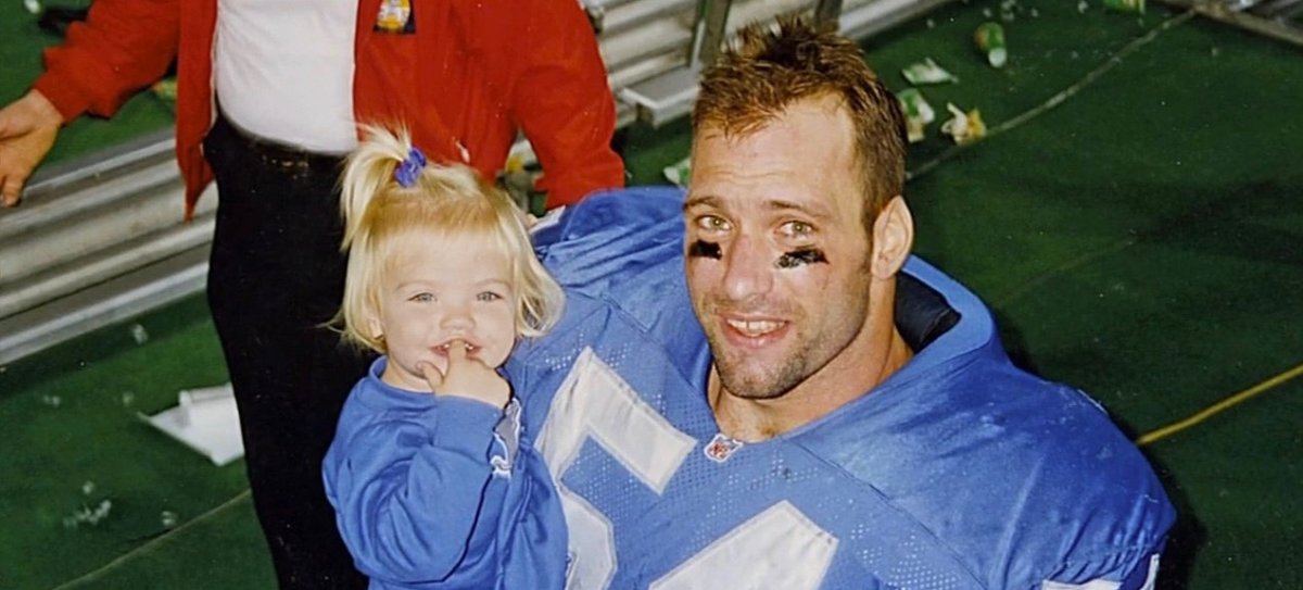 Spielman with his daughter