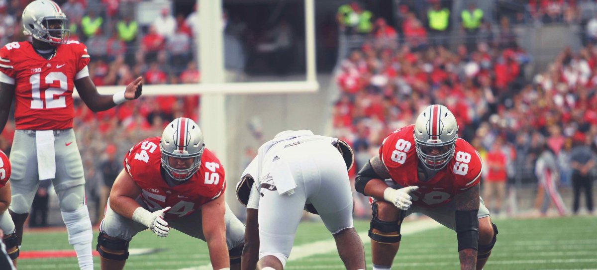 Cardale Jones, Billy Price and Taylor Decker