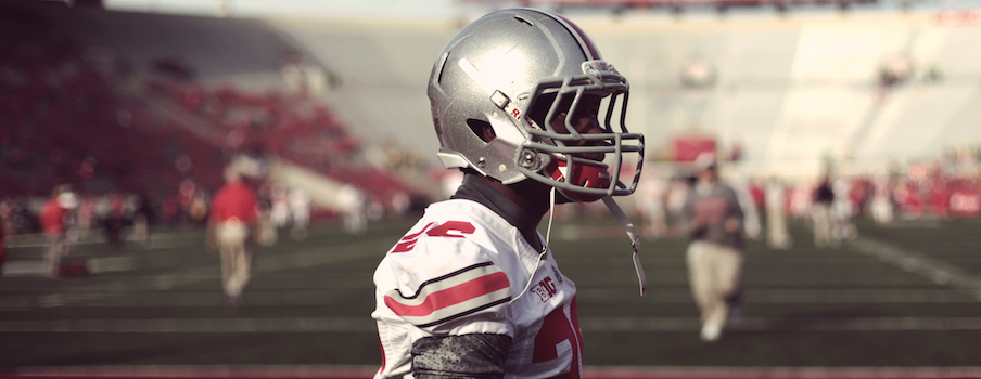 Armani Reeves at Ohio State's game at Wisconsin in 2012