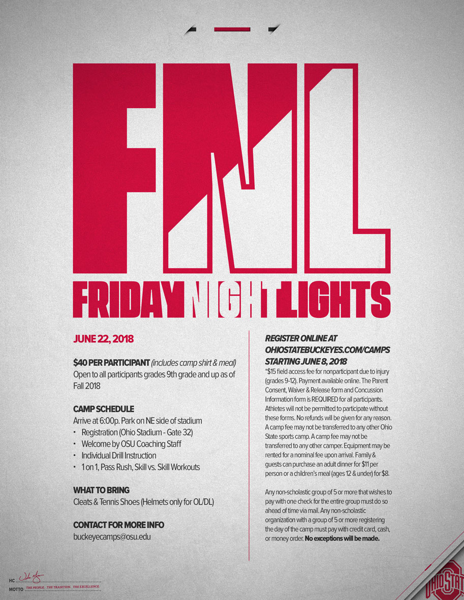 Friday Night Lights Flyer Friday Night Lights Flyer