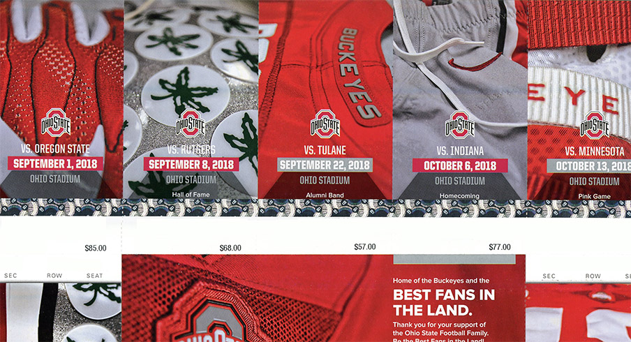 A Look At Ohio State S 2018 Season Ticket Design Eleven Warriors