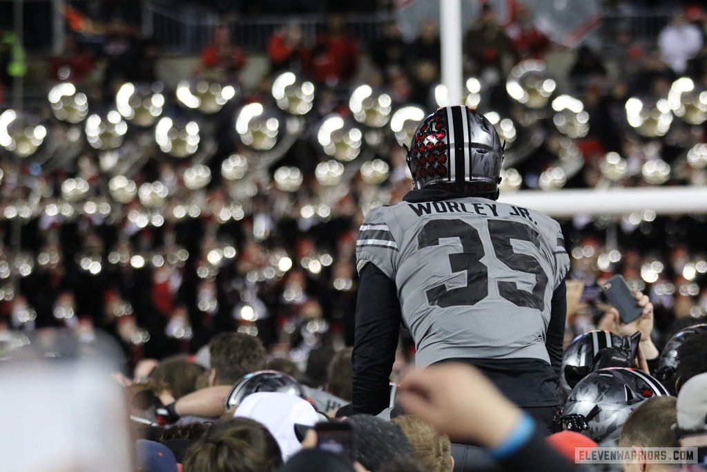 Ohio State linebacker Chris Worley riding high