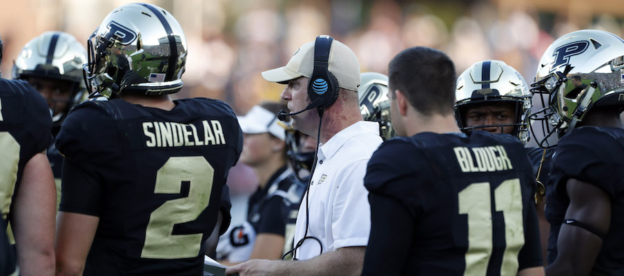 Elijah Sindelar, Jeff Brohm and David Blough