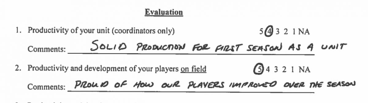 Ryan Day evaluation