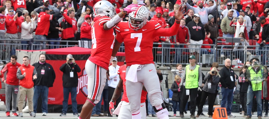 K.J. Hill and Dwayne Haskins