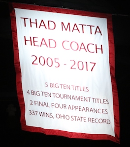 Thad Matta banner Thad Matta banner