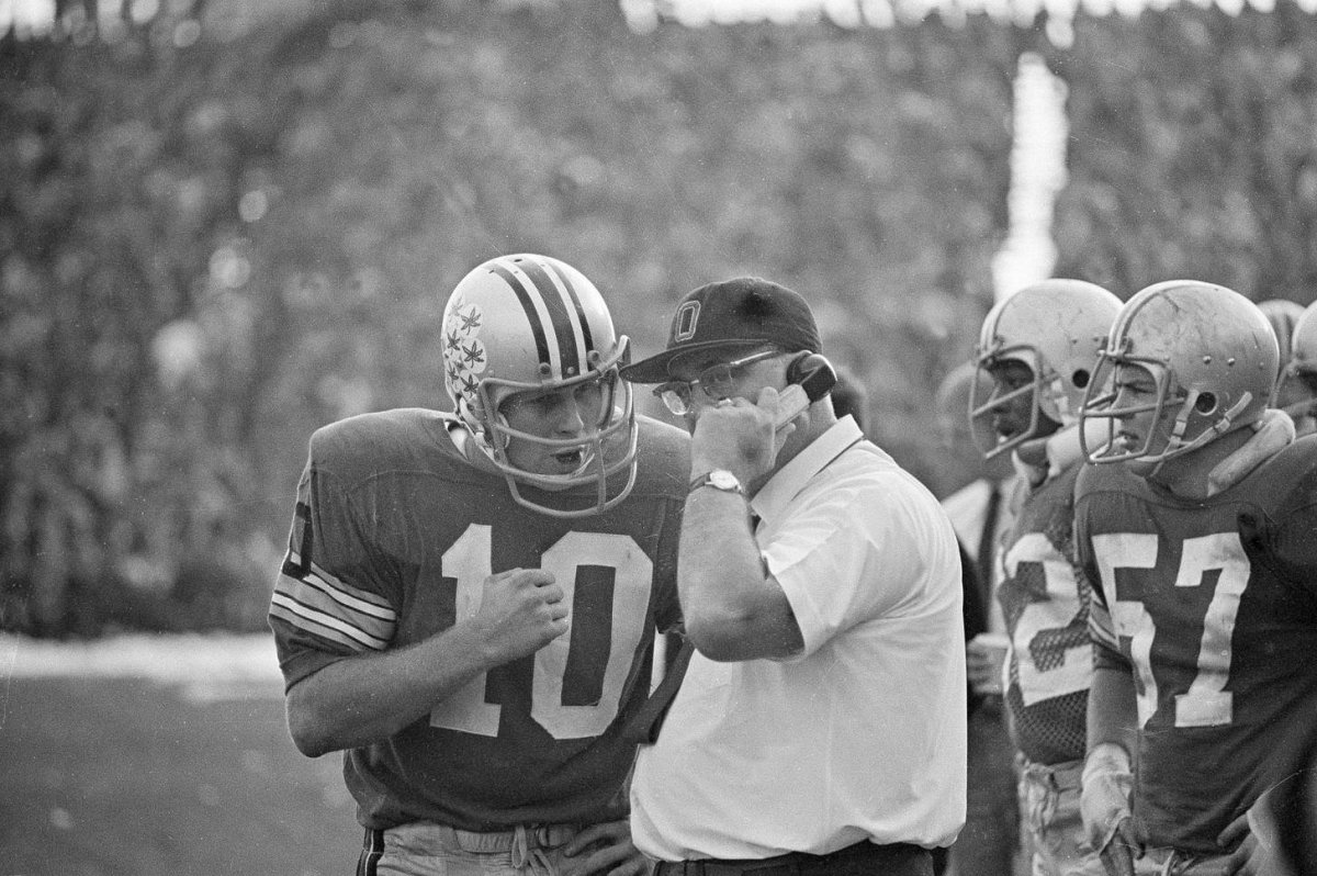 Woody Hayes and Rex Kern