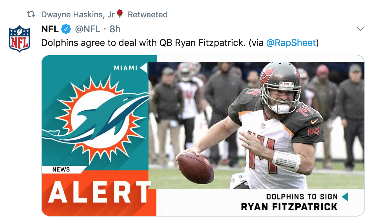 Haskins to the Dolphins?