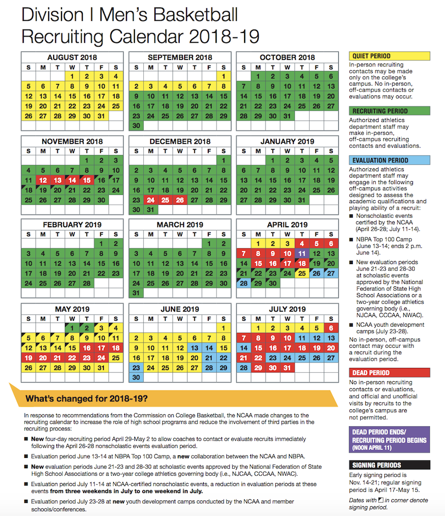 Recruiting calendar Recruiting calendar