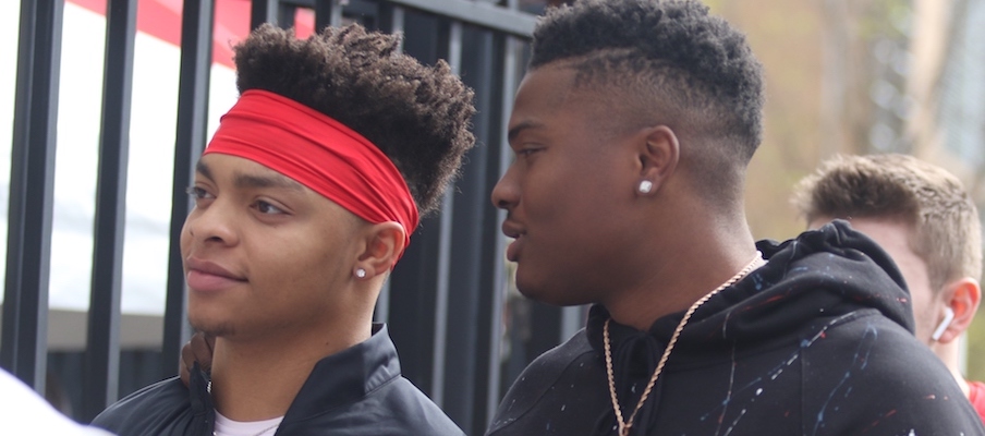 Justin Fields and Dwayne Haskins Justin Fields and Dwayne Haskins