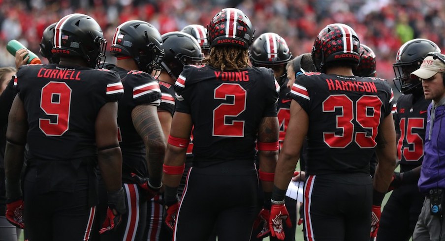 black and red ohio state jersey