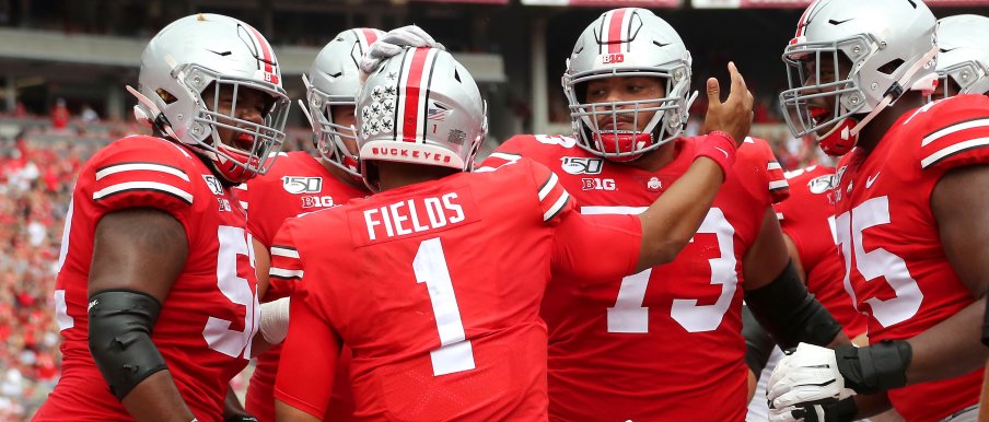 Justin Fields and a gaggle of slobs. Justin Fields and a gaggle of slobs.