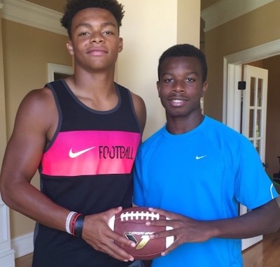 Justin Fields and Terian Williams II