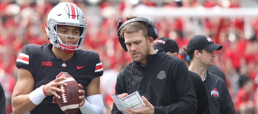 Justin Fields and Corey Dennis