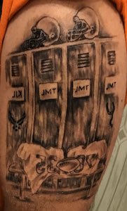 Tony Leroux's tattoo Tony Leroux's tattoo