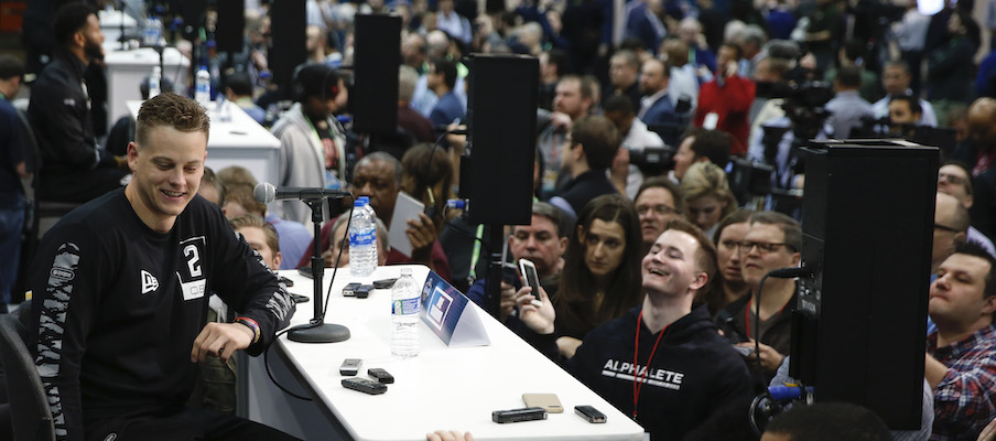 Joe Burrow at the NFL Scouting Combine