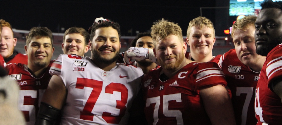 Jonah Jackson and his former Rutgers teammates Jonah Jackson and his former Rutgers teammates