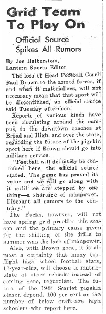 From The Lantern, 1944. From The Lantern, 1944.
