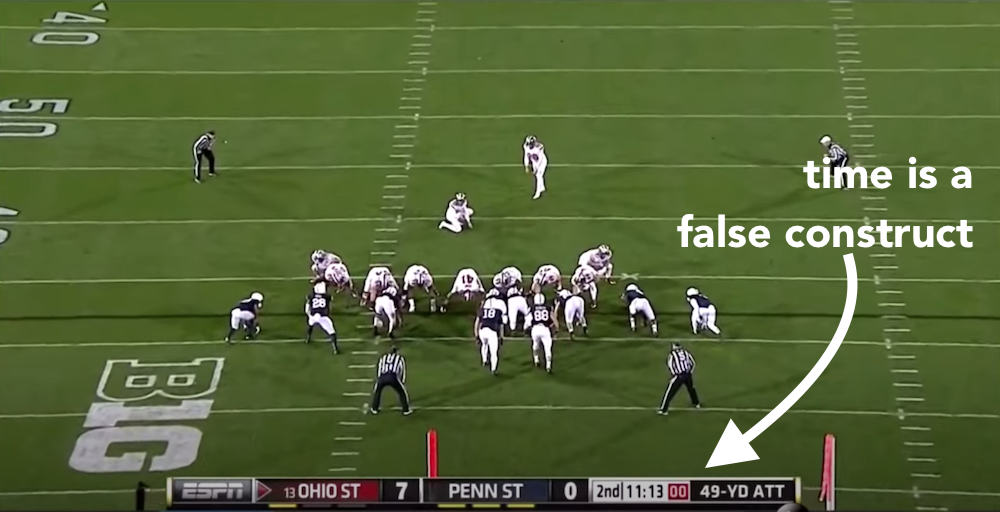 no time on the play clock no time on the play clock