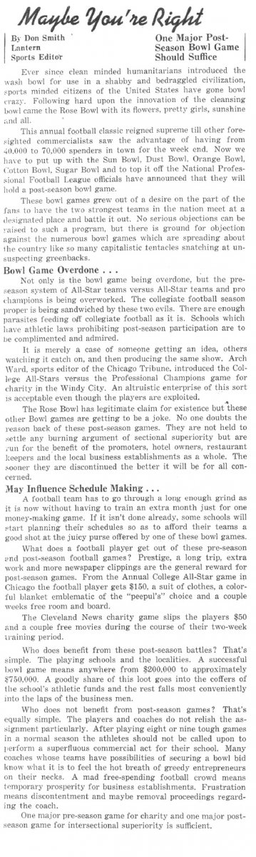 From The Lantern, 1939. From The Lantern, 1939.