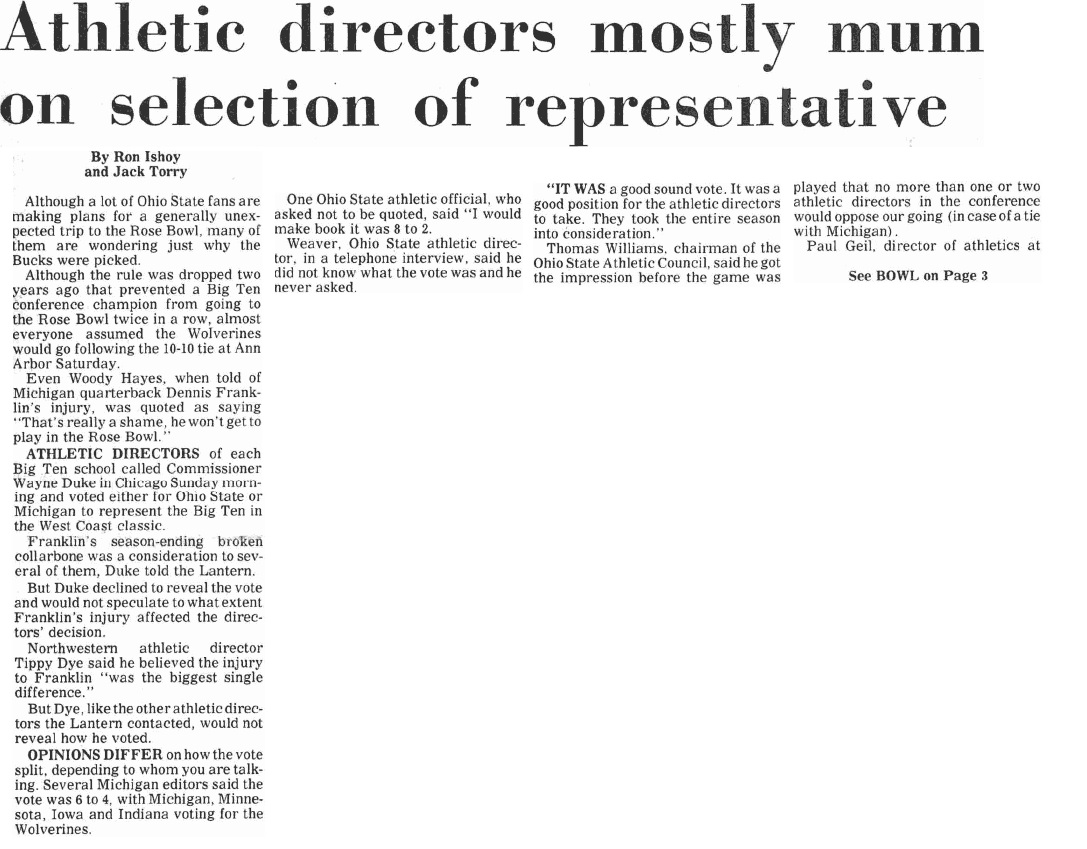 From The Lantern, 1973. From The Lantern, 1973.
